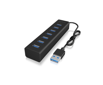 Hub USB ICY BOX HUB USB-A - 7x USB-A z zasilaczem
